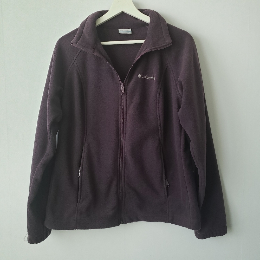Columbia women's full-zip‎ fleece jacket size M long sleeve